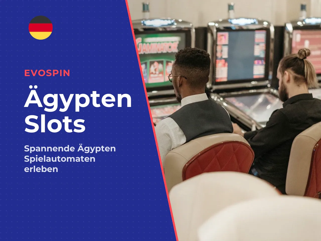 Ägypten-Thema und Merkur Spielautomat. Das Visuelle