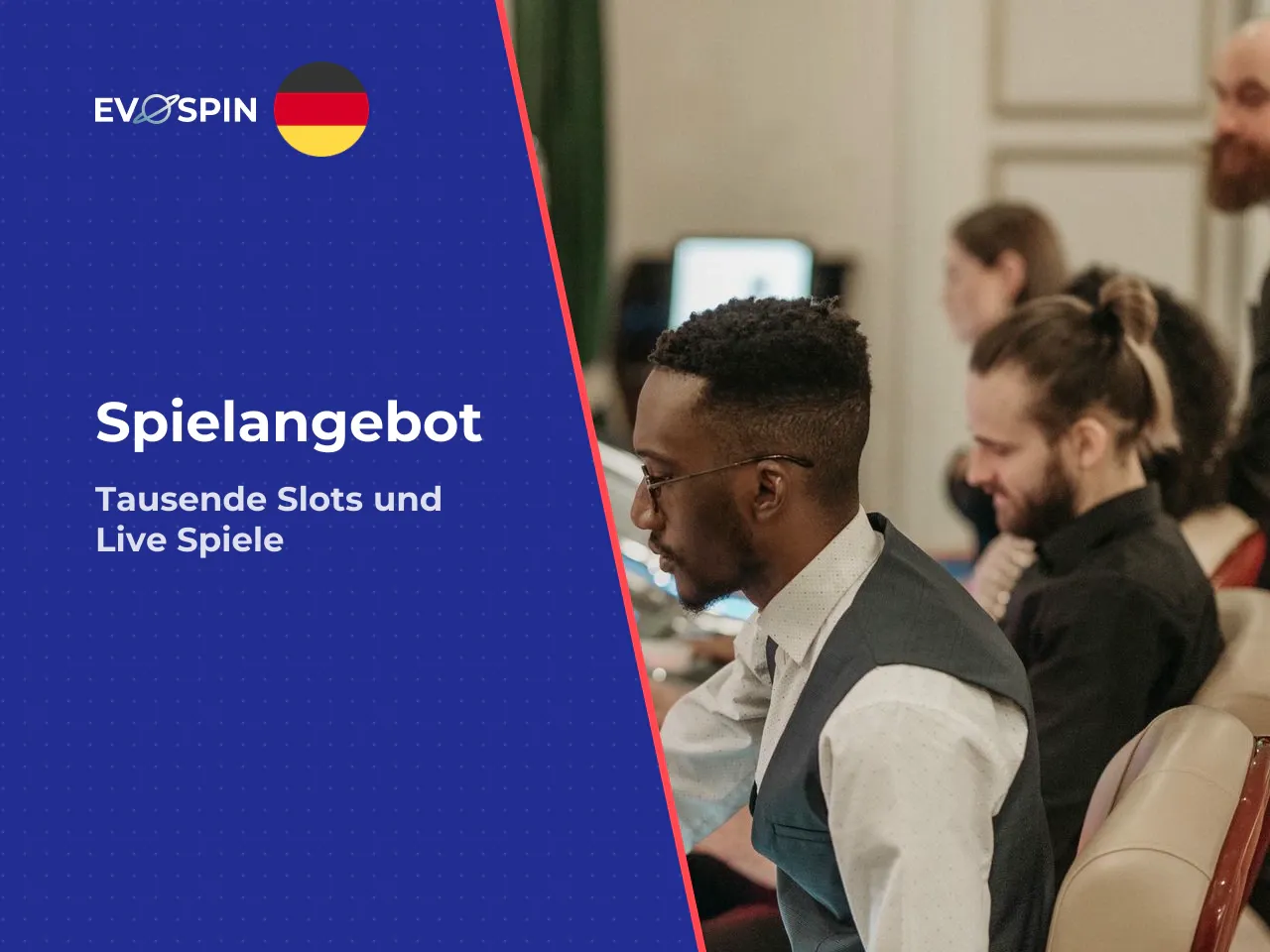 Spiel-Lobby Slots, Table Games und Live