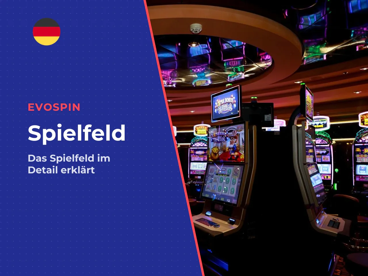 Aufbau des Spielfeldes. Der slot sugar