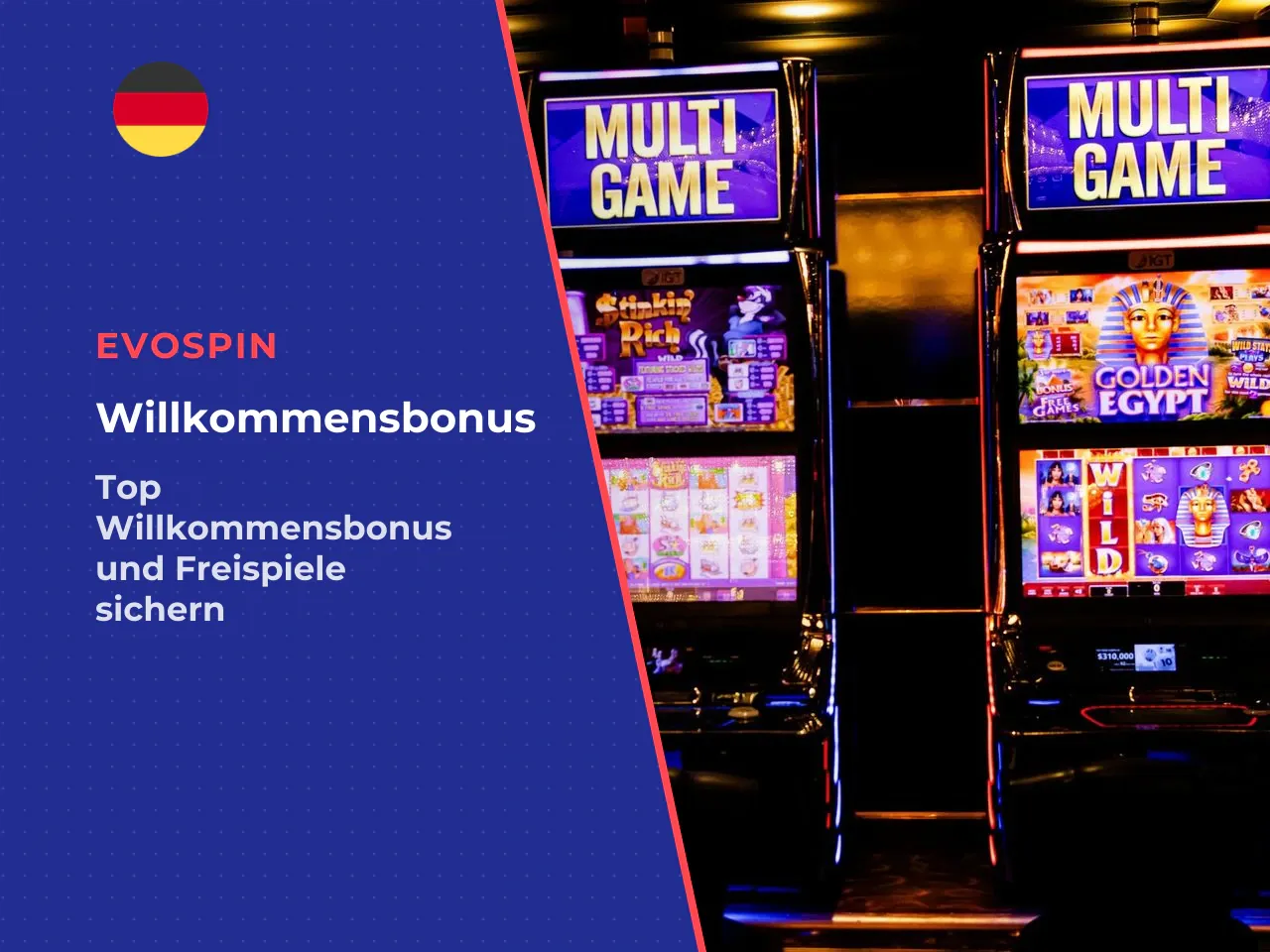 Willkommensbonus und Einzahlungsbonus bei EvoSpin. Der