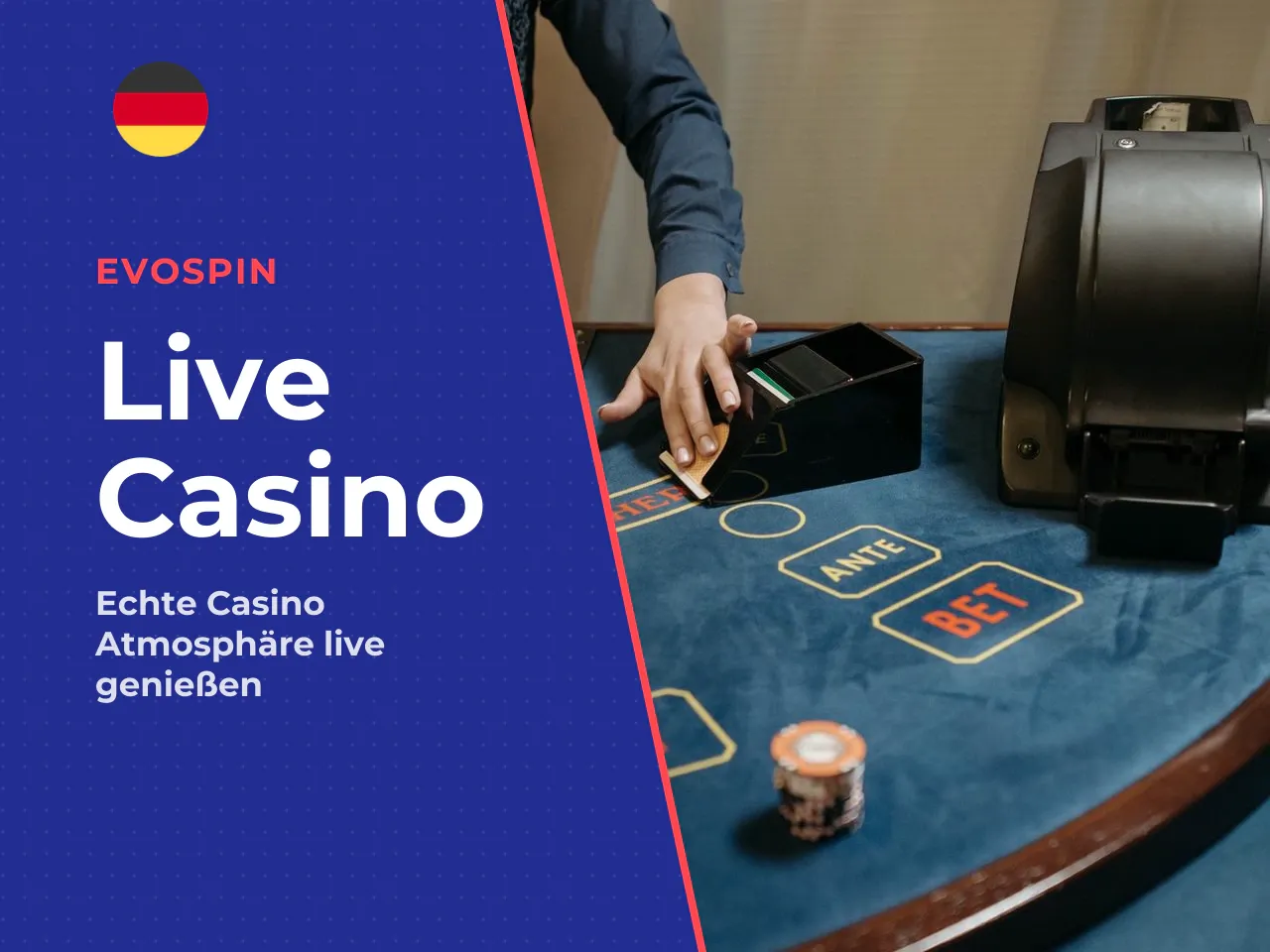 Live Casino und Tischspiele. Der Live-Bereich