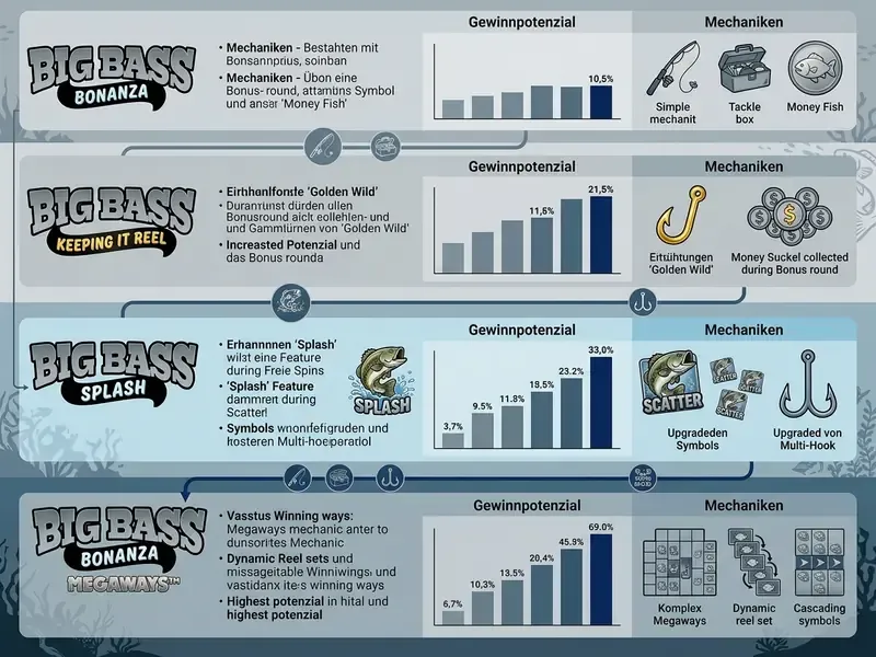Vergleich der Big Bass Slots von Pragmatic Play