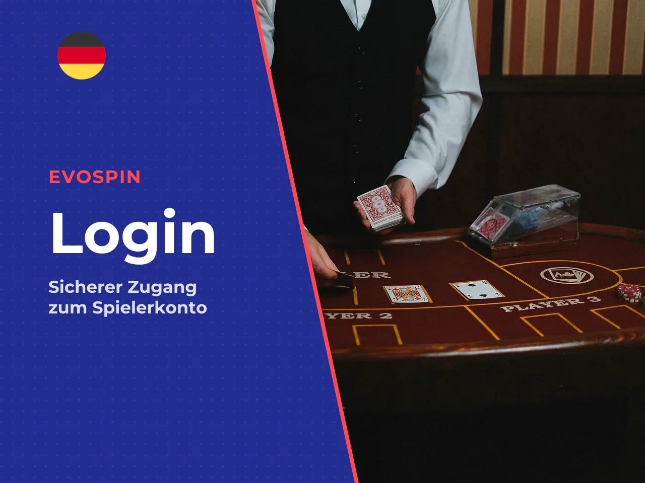 Erster Zugang nach der Registrierung. Nach