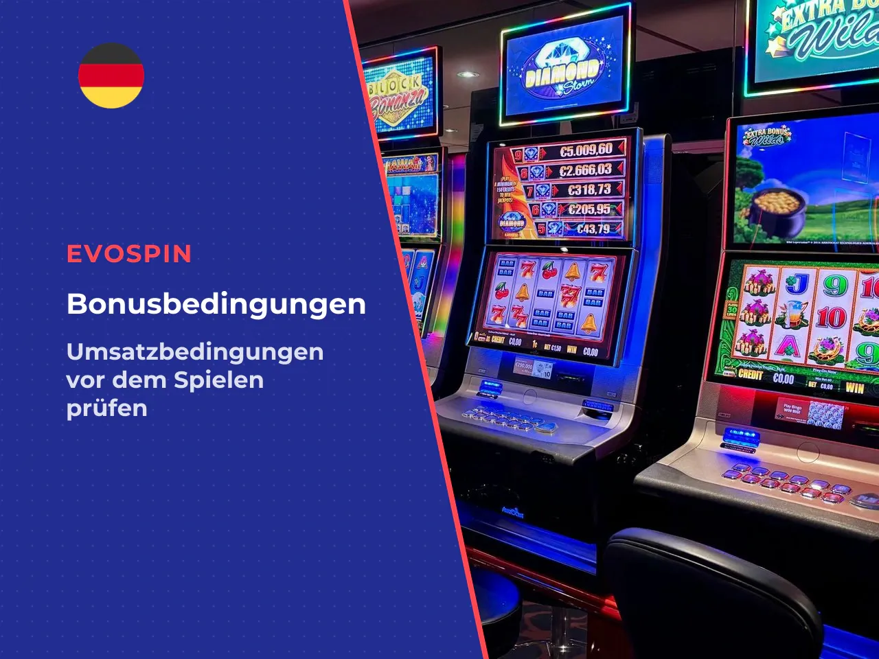 Bonusangebote und Bedingungen vor dem Spielen