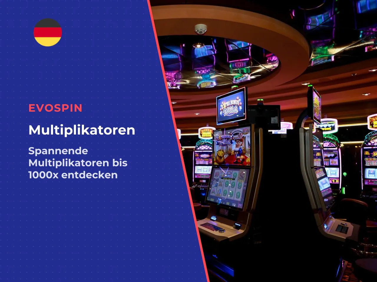 Zufällige Multiplikatoren bis zu x1.000. Im