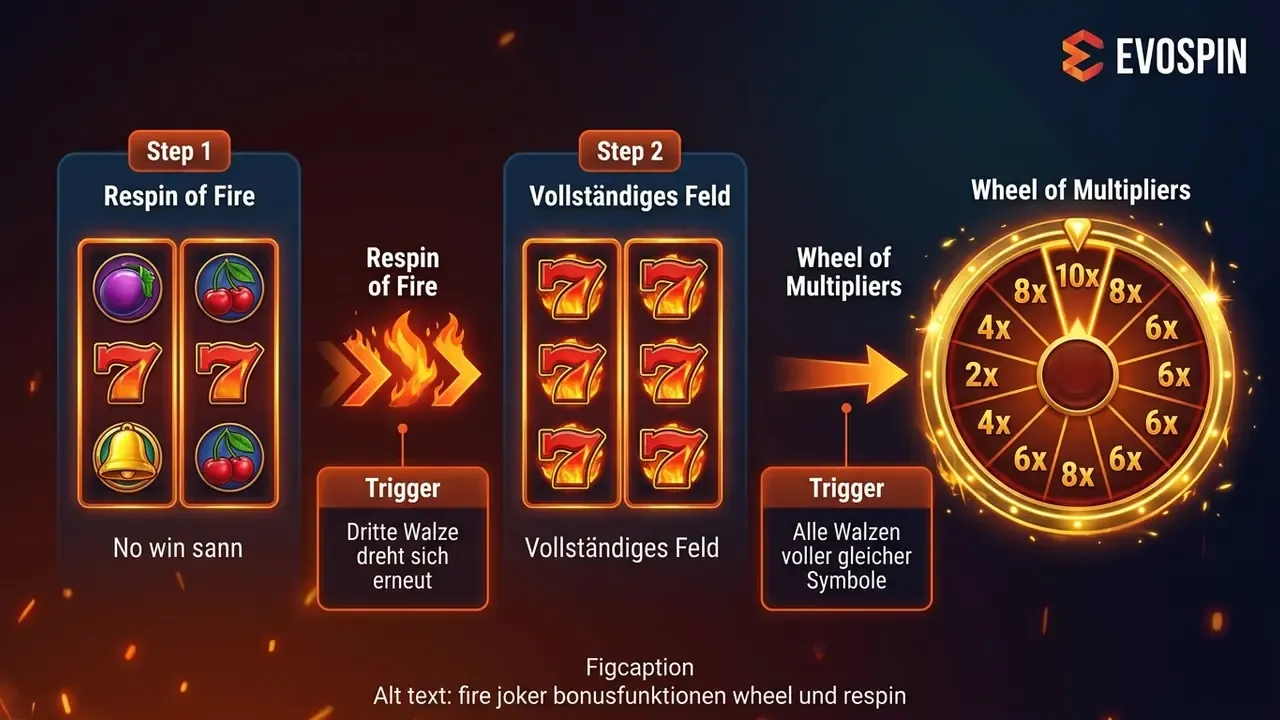 fire joker bonusfunktionen wheel und respin