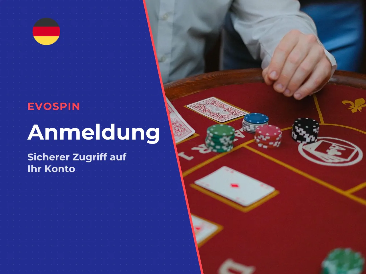Login mit E-Mail und Zugangsdaten. Die